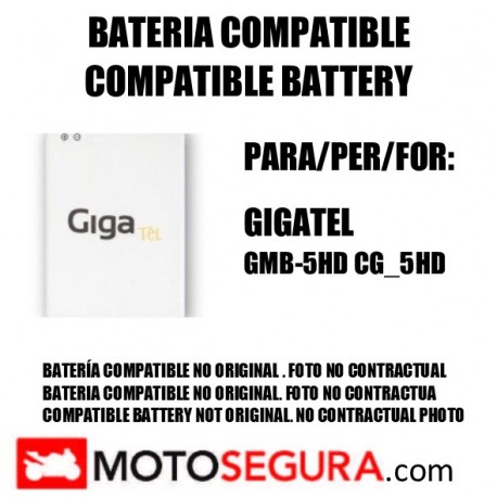 Bateria COMPATIBLE para móvil GIGATEL GMB-5HD