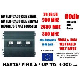 2G 4G 5G Triband mobile amplifier GSM 900 4G 2600 Mhz 5G 800 Mhz for Movisar Vodafone Orange Yoigo