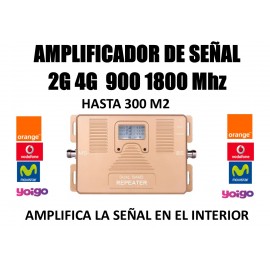 Amplificador de señal móvil 3G 2100 4G 1800 Mhz para Movistar Vodafone Yoigo