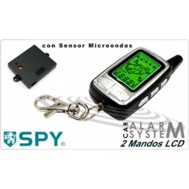 Alarma Cotxe SPY F9S 2 Comandaments. Sensor Cops i microones i Encesa Remot