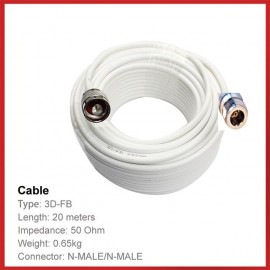 Cable de 20 M per Amplificador mòbil connector N Mascle-Femella