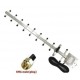 Antena exterior YAGI 13dBi 3G 4G 1710-2700 Mhz conector SMA-Male